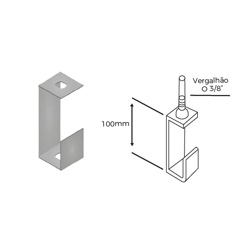 Gancho Curto para Perfilado