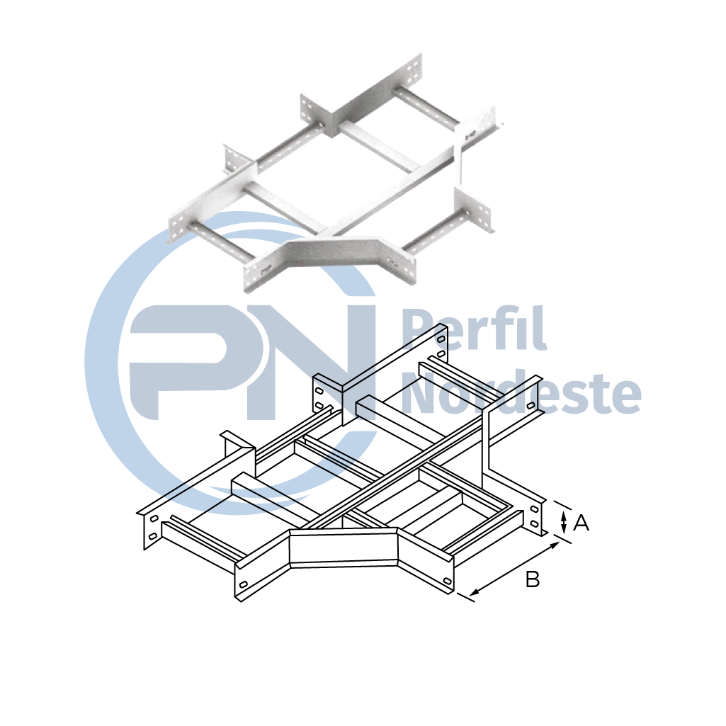 Cruzeta com 1 Saída Reta