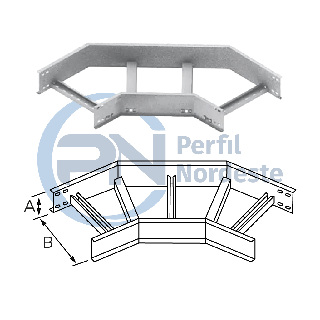 Curva Horizontal 90°