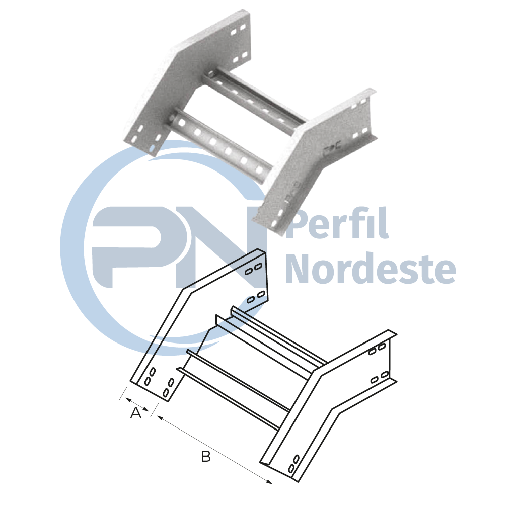 Curva Vertical Externa 45º