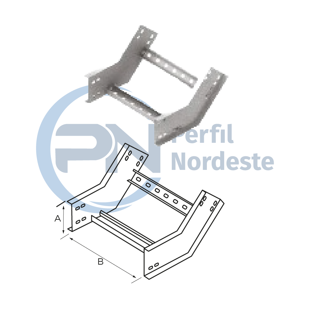 Curva Vertical Interna 45º