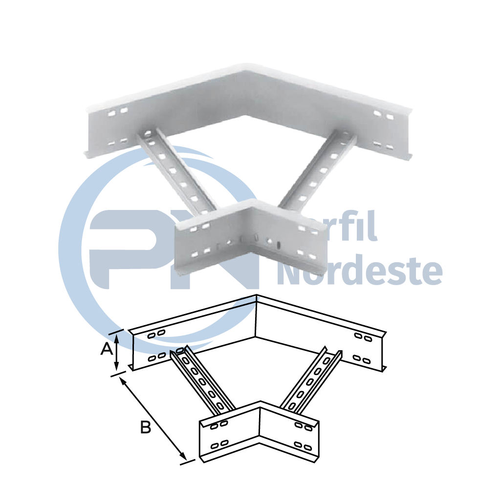 Curva Horizontal 45°