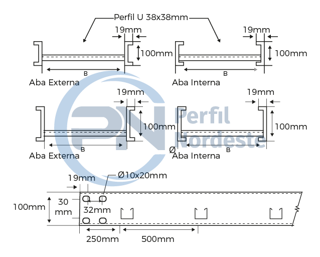 leito para cabo pesado